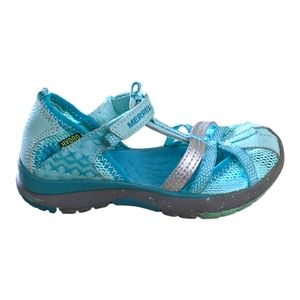 Merrell Water Sandals Hydro Monarch Little Girls Size 11W Leather Upper